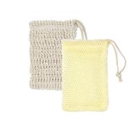 LICQIC 2 Pcs Sisal Soap Bag, Exfoliating Soap Bags for Lathering and Exfoliating in The Shower