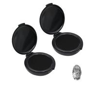 LICQIC 2 Pcs Thumbprint Ink Pad, Fingerprint Ink Pad, Fingerprint Kit for Identification Security ID Fingerprint Cards Law Enforcement Fingerprint Stamp Ink Pad (Black)