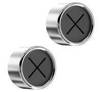 LICQIC 2 Piece Self-Adhesive Tea Towel Holder, Round Bathroom Tea Towel Hooks for Bathroom, Kitchen and Home, No Drilling Required