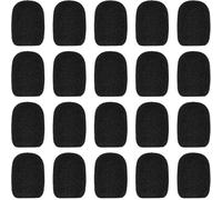LICQIC 20 Pcs Headset Microphone Foam Cover, Mini Windscreens Sponge, Foam Microphone Windscreen for Headset or Lavalier Microphone