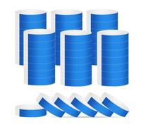 LICQIC 200 Pcs Blue Event Wristbands, Party Wristbands, Waterproof Wristbands Suitable for Event Parties Concerts Water Parks