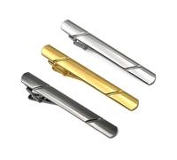 LICQIC 3 Pack Tie Clips for Men Long Styles, Tie Tack Pins, Necktie Bar, for Men Business Party Wedding Best Gift and Daily Life (Multicolor)