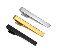 LICQIC 3 Pack Tie Clips for Men, Tie Tack Pins, Necktie Bar, for Men Business Party Wedding Best Gift and Daily Life (Multicolor)