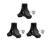LICQIC 3 Sets Universal Lawnmowers Handle Wing Nut And Bolt, Triangle Knob Handle Screw Kit, for Most Lawnmower