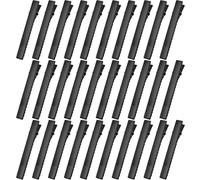 LICQIC 30 Pcs Crocodile Hair Clips, Metal Duckbill Alligator Hair Clips, for DIY Hair Extensions (Black, 66 mm)