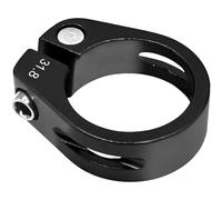LICQIC 31.8 mm Bike Seat Post Clamp for MTB Bike Road Bike Casual Bike (Black)