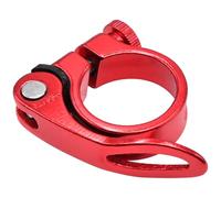 LICQIC 31.8 mm Bike Seat Post Clamp, Quick Release for MTB, Road, Casual Bikes (Red)