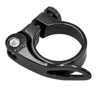 LICQIC 34.9 mm bike Seat Post Clamp, Quick Release Seat Post for MTB, Road, and Casual Bike (Black)