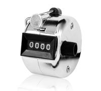 LICQIC 4-digit Clicker Counter, Handheld Counters, Tally Counter, for Counting, Scoring, Knitting, Golf (Silver)