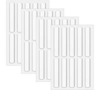 LICQIC 40 Pcs Door Silencer, Silicone Clear Cabinet Door Bumpers, Adhesive Furniture Bumper Strips for Kitchen Drawer Cabinet Cupboard Picture Frame
