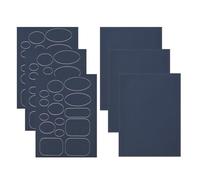 LICQIC 48 Pcs Down Jacket Repair Patches, Nylon Repair Tape Self-Adhesive Repair Patch for Puffer Jacket, Tent, Awnings, Inflatable Swimming Pools (Navy)