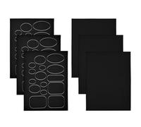 LICQIC 48 Pcs Down Jacket Repair Patches, Nylon Repair Tape Self-Adhesive Repair Patch for Puffer Jacket, Tent, Awnings, Inflatable Swimming Pools (Black)