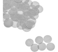 LICQIC 50 Pcs Stainless Steel Smoking Pipe Filter Screen, 20mm Stainless Steel Pipe Screen Filters for Pipe, Rig,Bong Gauze Ash Catcher
