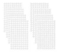 LICQIC 500 Pairs Hook and Loop Dots Self Adhesive, Diameter Sticky Back Coins Hook and Loop Dots, for Home, School, Office (10mm)
