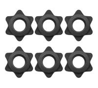 LICQIC 6 PCS Dumbbell Spinlock Collars, Barbell Bar Hexagon Nuts, Spinlock Dumbbell Weights for Dumbell Weight Lifting Fitness Training