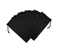 LICQIC 6Pcs Microfibre Sunglasses Soft Pouch, Ski Goggle Bag, Sunglasses Bag (Black)
