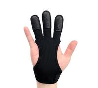LICQIC Archery Glove, Three Finger Shooting Hunting Leather Gloves Protector for Beginner