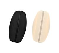 LICQIC Bra Strap Pads, Silicone Bra Strap Pads for Relieving Painful Pressure from Bra Straps (2Pair, Black+Skin Tone)