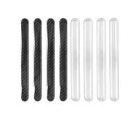 LICQIC Car Door Handle Protector Can Effectively Avoid Scratches Caused by Collision (4 Pcs Black + 4 Pcs Transparent)