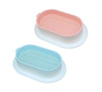 LICQIC Cat Grass Seed Tray, Catnip Potting Box for Growing Cat Grass (2 Pcs, Pinkish White + White-Blue)