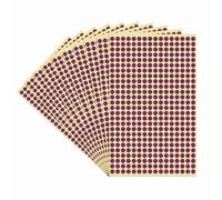 LICQIC Coloured Sticky Dots, 6 mm Self Adhesive Dots, Circular Stickers, 4160 Polka Dot Stickers, Purple