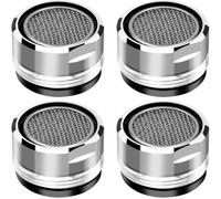 LICQIC Faucet Filter Replacement Insert, Tap Aerator 24 mm Male, Water Saver Tap Filter Nozzle for Kitchen Sink, Bathrooms, Toilets, Restaurants (4 PCS)