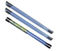 LICQIC Golf Alignment Stick, 2 Pcs Golf Alignment Sticks Swing Trainer Tool, Collapsible Alignment Stick Golf Training Aid with Clear Tube Case for Aiming, Putting, Posture Corrector (Blue)