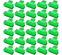 LICQIC Greenhouse Clips, Plant Clips, Film Row Cover Net Tunnel Hoop Clips for Fixing Greenhouse Frame Shelter Garden Netting (30 Pcs, Green)