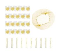 LICQIC Hair Bun Nets, Ballet Bun Net, Gold Bun Net, Invisible Hair Net for Girls 20Pcs Ballet Net and 10Pcs Pins Hair Bun Accessories