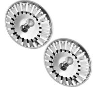 LICQIC Kitchen Sink Accessories, Stainless Steel Leak Proof Kitchen Sink Strainer Plug for Kitchen Sink Bowl, Diameter 84 mm (2 PCS)