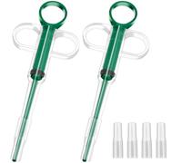 LICQIC Pet Pill Ejector, Pill Launcher, Pet Pill Dispenser for Cats and Dogs Small Animals Medical Feeding (2 Pcs Green)