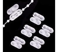 LICQIC Roller Blind Cord Connector Clips, Replacement Blind Pull Cord Connector, Ball Chain Connector fits 4.5 mm Roller, Roman and Vertical blinds, 5 Pcs Plastic