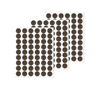 LICQIC Screw Hole Covers, Self Adhesive Caps Stick on Furniture Sticker Screw Hole, 162 Pcs 21 mm, Dark Brown