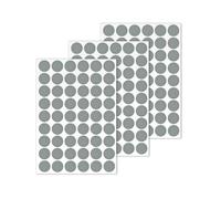LICQIC Screw Hole Covers, Self Adhesive Caps Stick on Furniture Sticker Screw Hole, 162 Pcs 21 mm, Silver Grey
