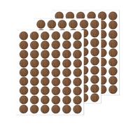 LICQIC Screw Hole Covers, Self Adhesive Caps Stick on Furniture Sticker Screw Hole, 162 Pcs 21 mm, Walnut