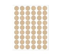 LICQIC Screw Hole Covers, Self Adhesive Caps Stick on Furniture Sticker Screw Hole, 54 Pcs 21 mm, Light Brown