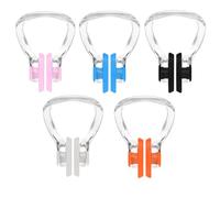 LICQIC Swimming Nose Peg, Swimming Nose Clip Kids 6-14, 5 Pcs Waterproof Silicone Swim Nose Protector with Storage Box for Swimming Swim Nose Training Protector for Beginners