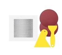 LICQIC Wall Repair Patch, Plasterboard Repair Patch, Self Adhesive Plaster Repair for Plaster Roof Drywall Crack (1 Pcs, 4 in by 4 in)
