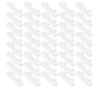 LICQIC Weep Vent Cover, Window Drain Caps, Weep Hole Drainage Covers Double Glazing, for Doors and Windows, 40 Pcs White