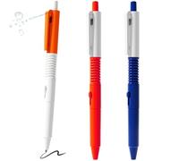 Licsaliwe 2-in-1 Retractable Ballpoint Water Gun Pens 3PCS - Mini Plastic Prank Toys with Funny Water Spray Function
