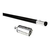 Licsaliwe Appearing Cane Trick, Telescopic Extendable Magic Prop Black