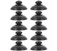 Licsaliwe Aquarium Suction Cups, 10Pcs 1 Inch Black Rubber Suction Cups for Fish Tank Airline Tubing Setup