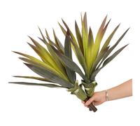 Licsaliwe Artificial Agave Plant, 2-Pack Lifelike Green Faux Aloe for Low Maintenance Indoor Outdoor Decor/20 Inch