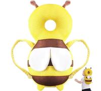 Licsaliwe Baby Head Protector Baby Head Protector Backpack, Breathable Adjustable Fall Back with BB Sound, Cute Bee Safety Cushion