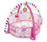 Licsaliwe Baby Play Mat Soft Comfortable Multi-functional Cute Crawling Tummy Time Mat with Detachable Hanging Toys Baby Activity Center for Home Tummy Time