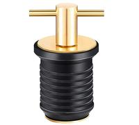 Licsaliwe Boat Drain Plug - for 3/4-Inch T-Shape Boat Plug, Rubber Twist-Turn with Brass Snap Handle & Wrench