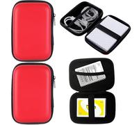 Licsaliwe Card Storage Case, 2Pcs Waterproof Card Deck Holder with Zipper, Portable for Game Cards/ 5.5x3.9x1.6 Inch