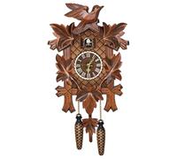Licsaliwe Cuckoo Clock with Working Bird Pendulum, Wooden Wall Clock Coo Coo with Night Mode for Living Room Bedroom Housewarming