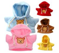 Licsaliwe Doll Clothes Set - 5Pcs Bear Clothes Hoodie, Fit 6-8 Inches Bears, Cute Stuffed Animals DIY