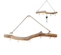 Licsaliwe Driftwood Wall Hook, 16 Inch Natural Wood Hook with 5 Prongs, Unique Rustic Hanger for Keys, Hats, and Home Decor